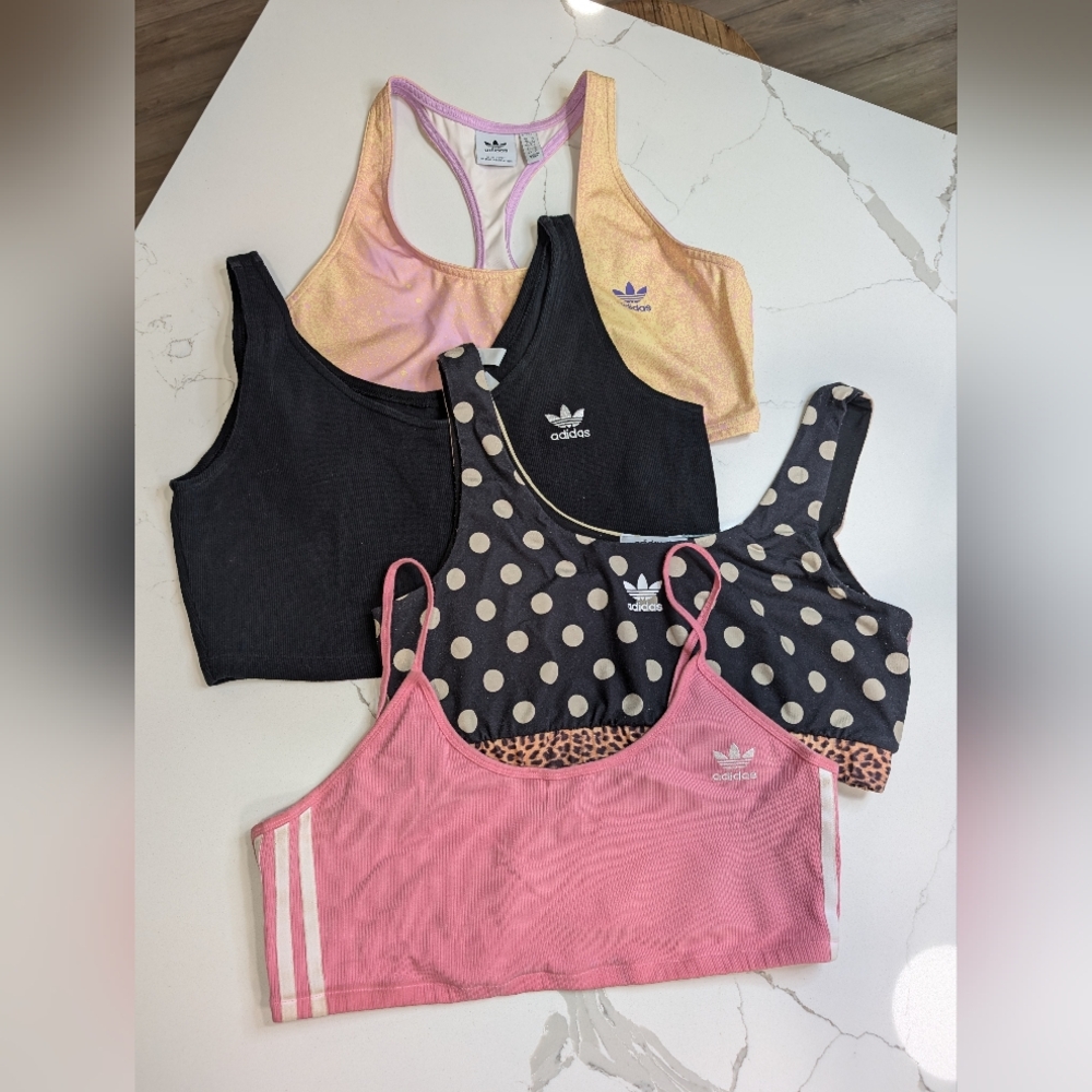 ADIDAS top and bras